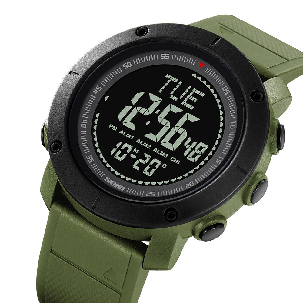 Годинник Skmei 2095AG Army Green Compass, фото №3