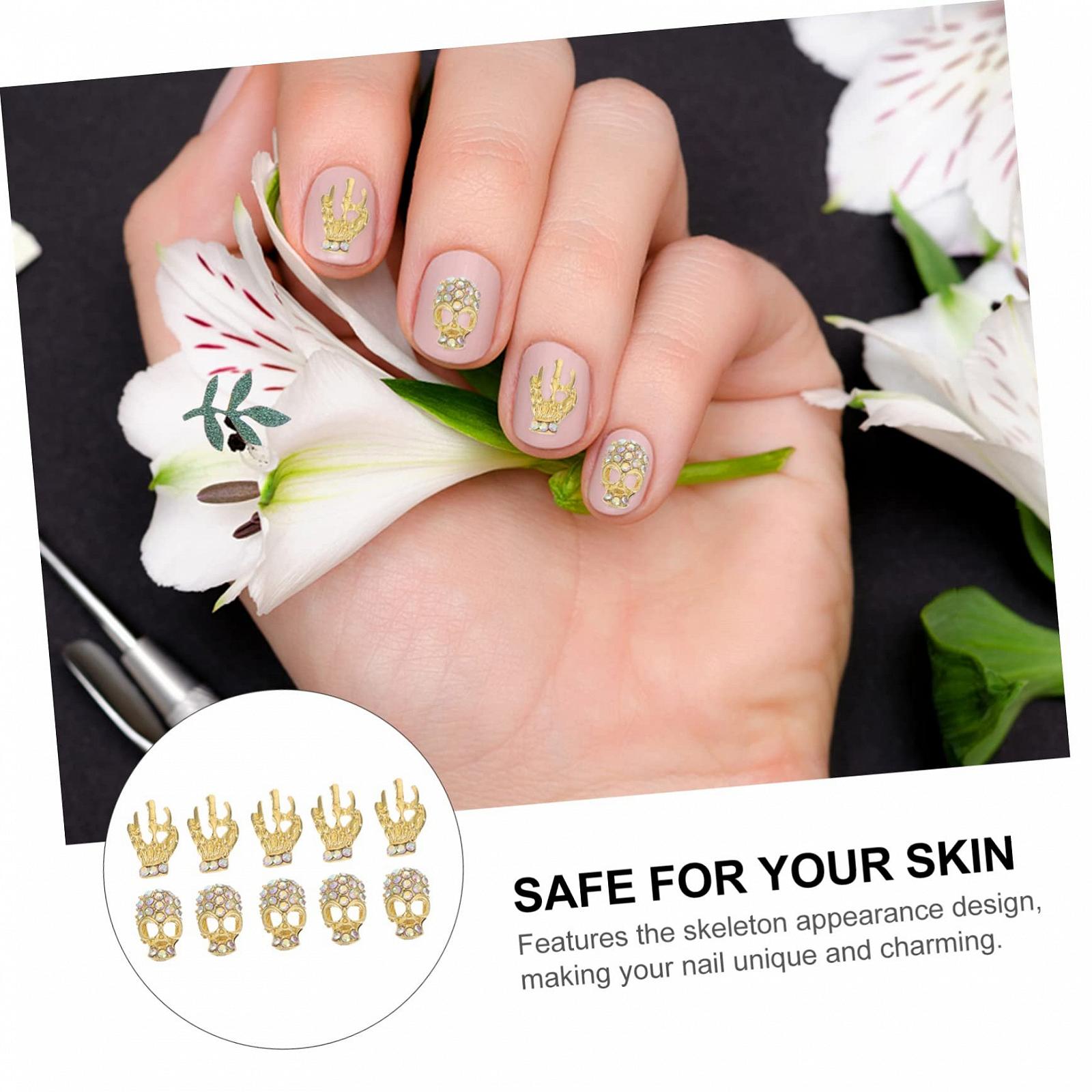 Украшения для ногтей Череп, 40 шт., фото №5 Украшения для ногтей Череп, 40 шт., фото №5