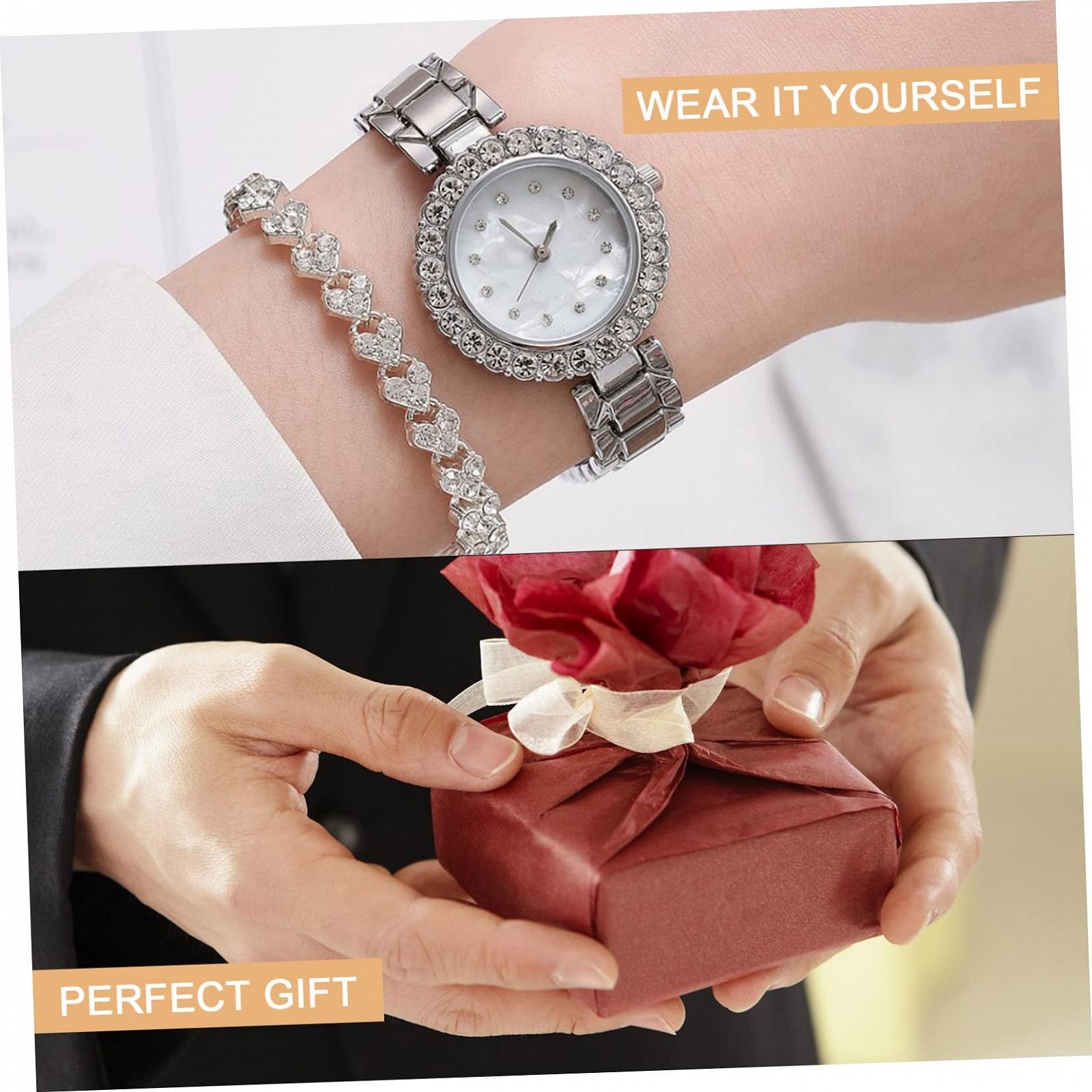 Годинник з браслетом LIFKOME Жіночий годинник з подарунковим набором Сріблястий, фото №3