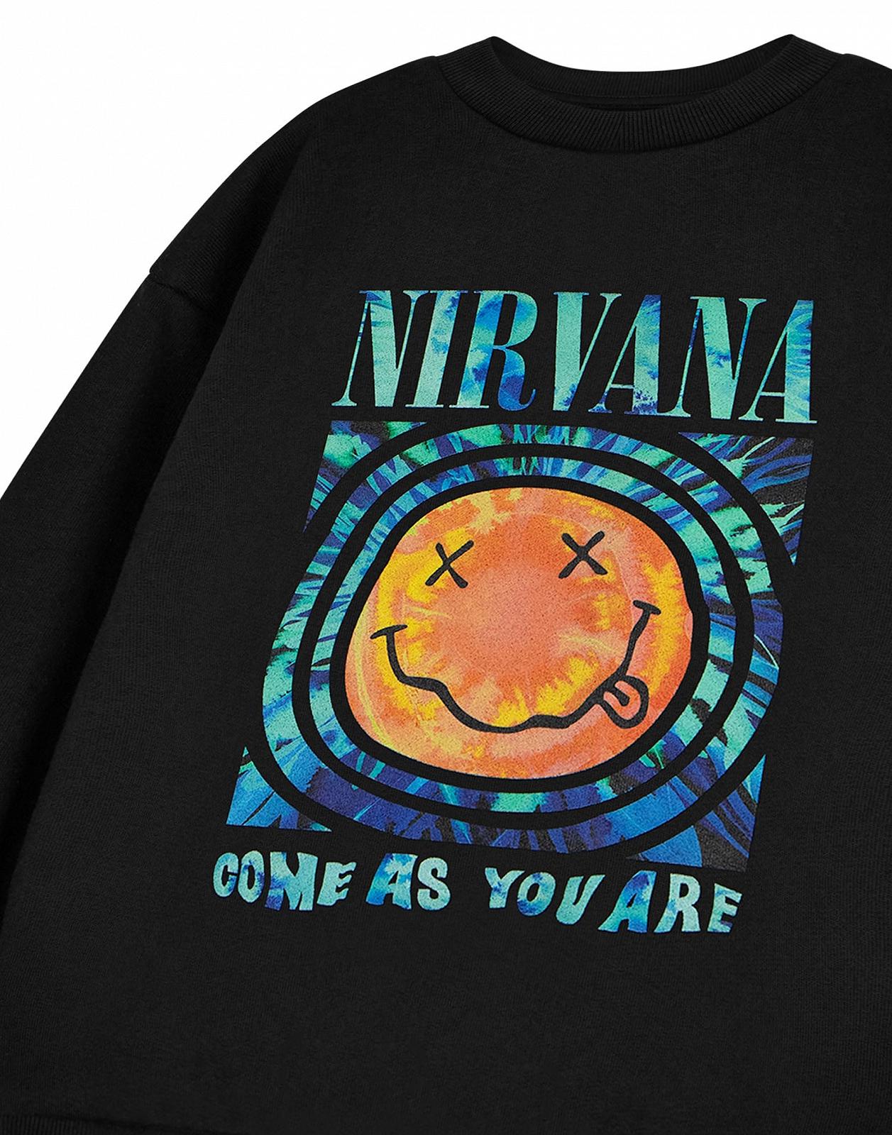 Флисовая кофта Nirvana для детей, черная, с логотипом группы, музыкальная тематика 'Come As You Are', повседневная одежда для детей, унисекс, фото №6