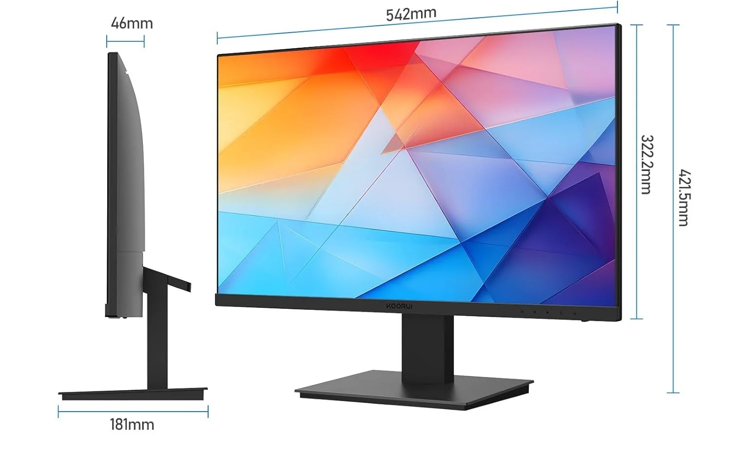 Монитор 24" KOORUI P01 Full HD VA 100 Гц, фото №5