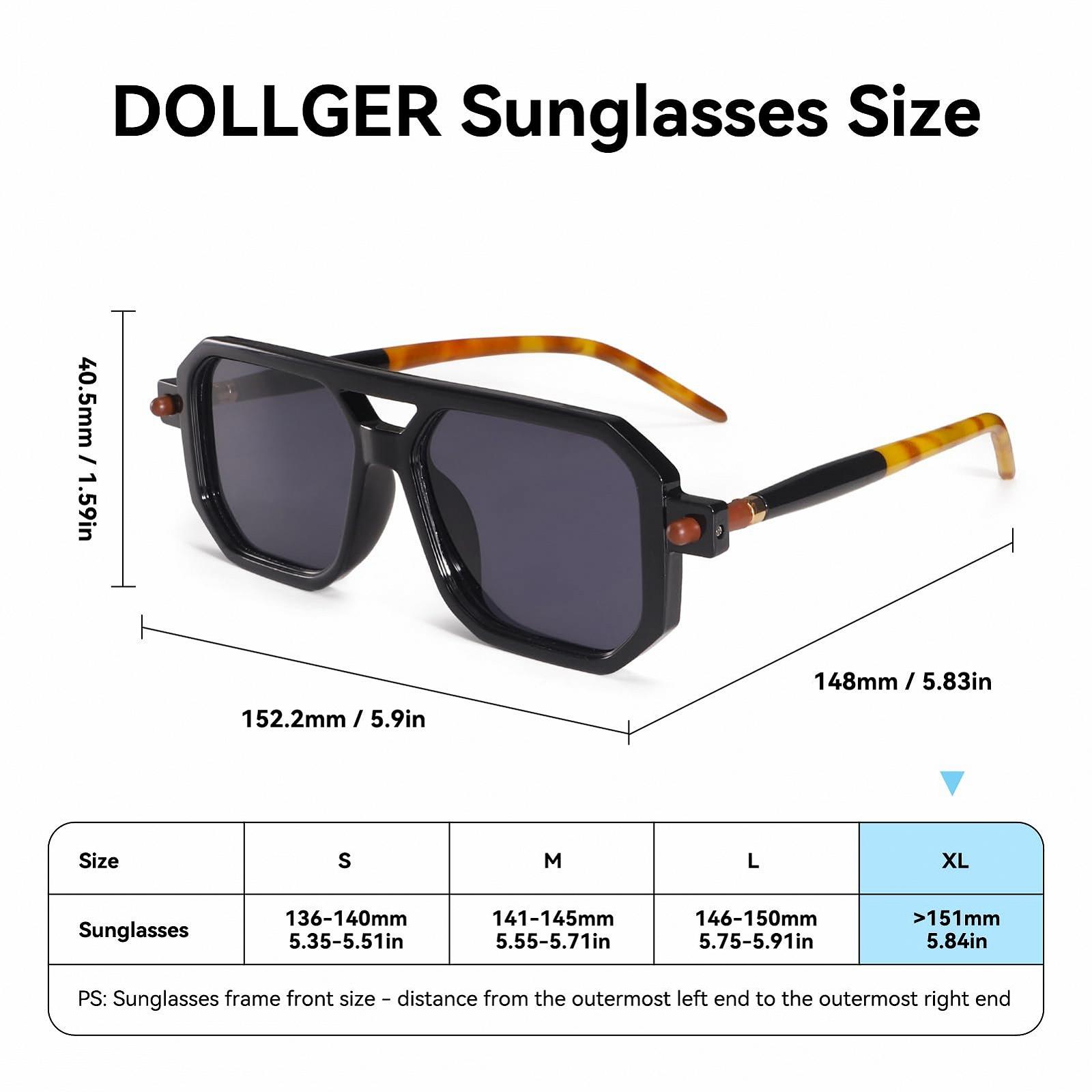 Солнцезащитные очки Dollger Ретро Квадратные 70-х Стильные Винтажные 90-х, фото №6