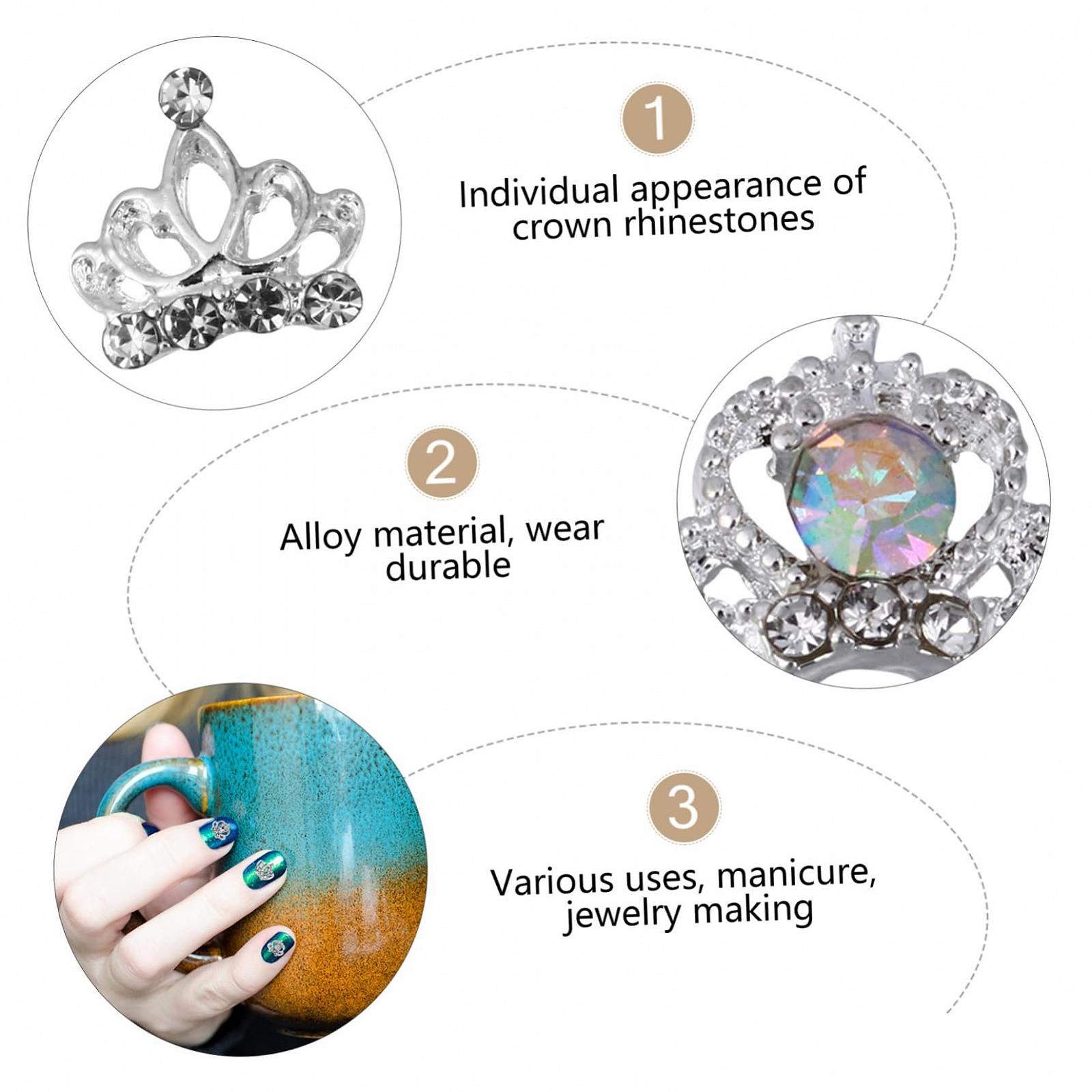 Украшения для ногтей FRCOLOR Корона 100 шт., фото №5