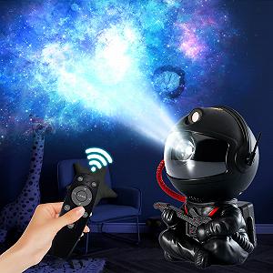 Проектор Starry Sky LED Galaxy Astronaut Night Light с пультом дистанционного управления 360° 8 режимов света 15 комбинаций освещения Black Guitar - Фото 1
