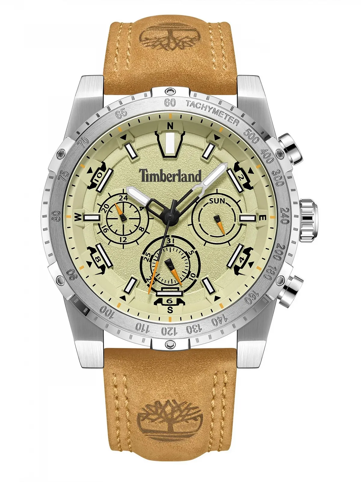 Мужские часы Timberland Sherbrook TDWGF2230404 многофункциональные кремовые с кожаным ремешком, диаметр корпуса: 52.5 мм, фото №1 Мужские часы Timberland Sherbrook TDWGF2230404 многофункциональные кремовые с кожаным ремешком, диаметр корпуса: 52.5 мм, фото №1