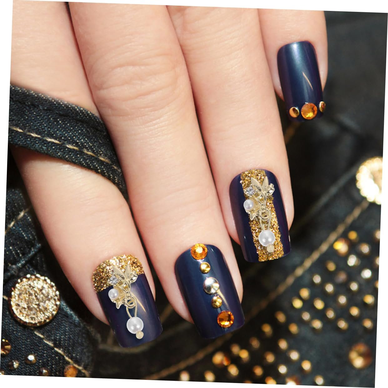 FRCOLOR 1підвіски з перлами, заклепки для нігтів для творчого манікюру та дизайну, фото №9