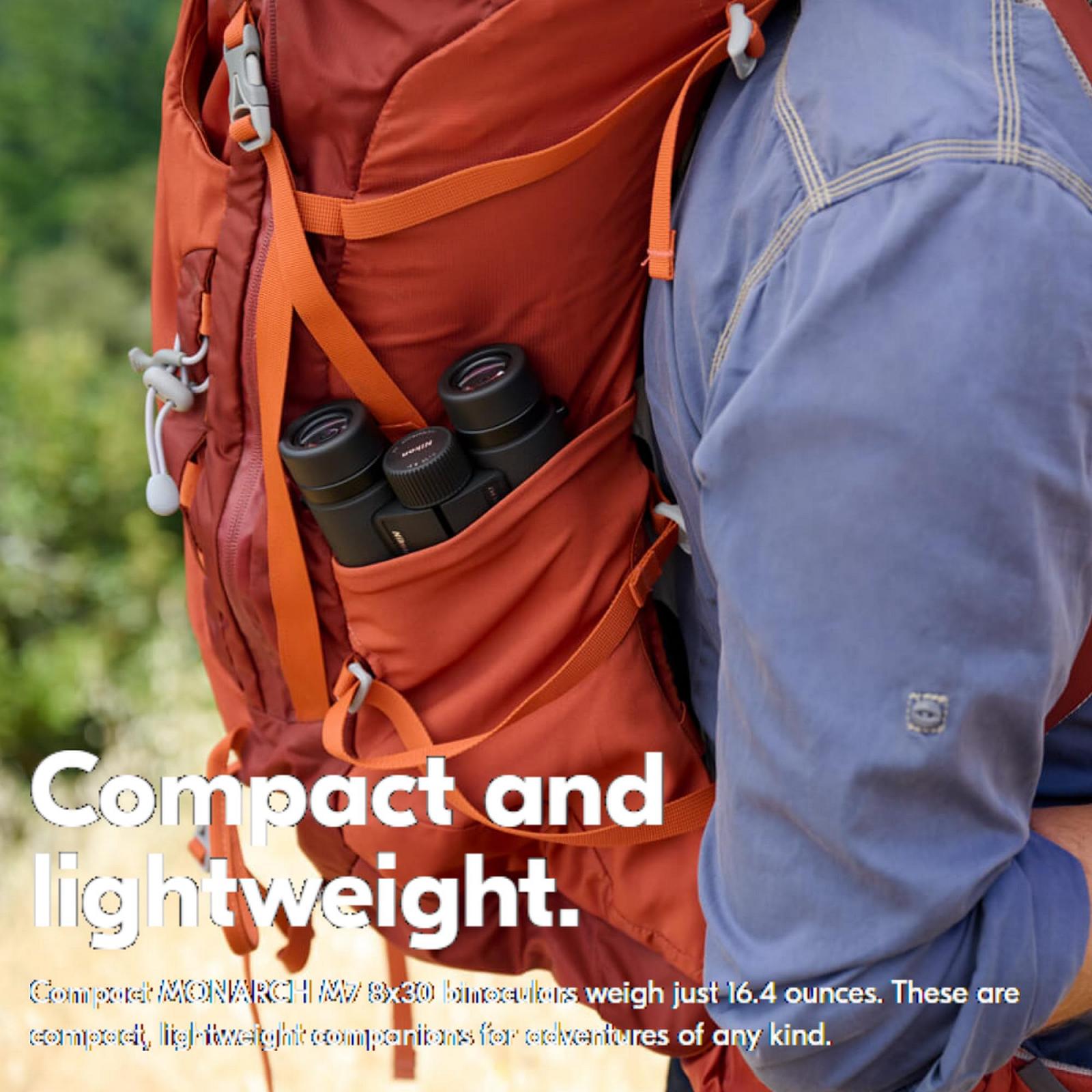 Бінокль Nikon Monarch M7 10x42 з серветкою Lumintrail та ручкою для лінз, фото №4