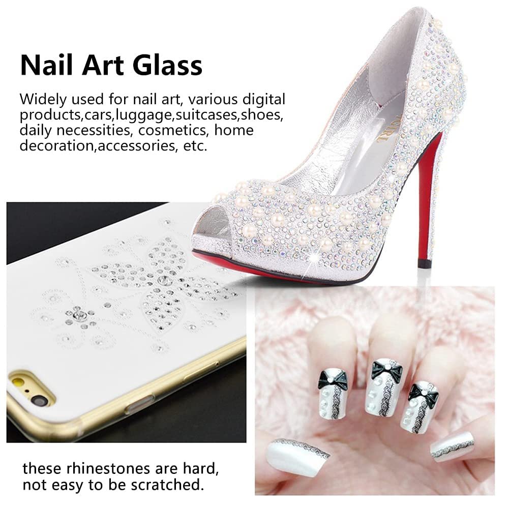 Стрази для нігтів Білі SS3 1440 шт (1.3-1.5 мм), фото №4