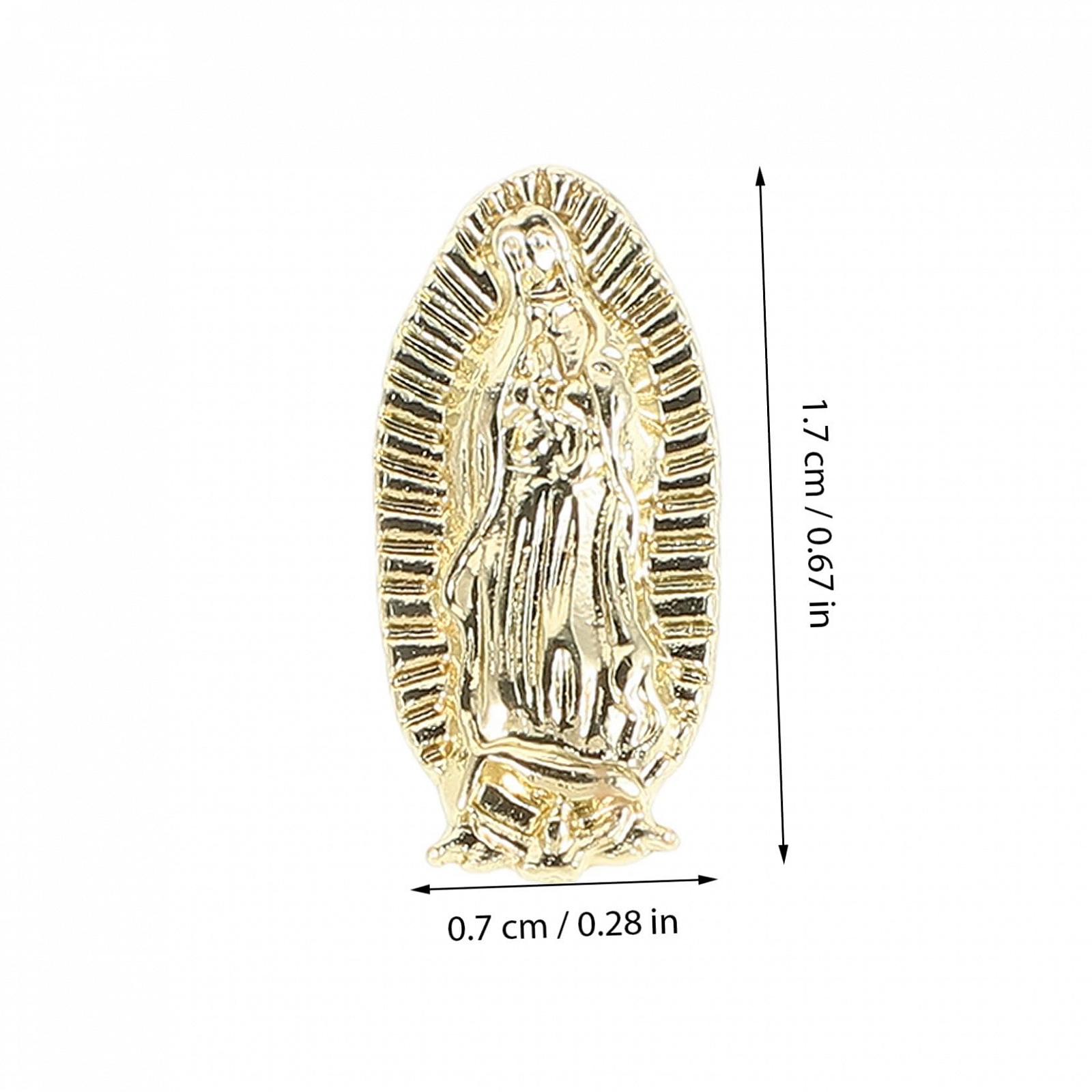 Украшения для ногтей Металл Healvian Модные Дева Золотой, 10 шт., фото №2