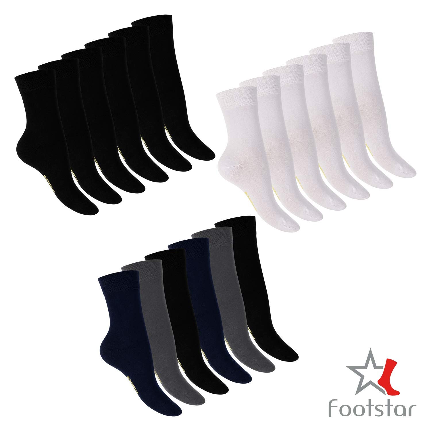 Женские носки Footstar Viscose Soft (6 пар) Классические базовые женские носки, фото №4