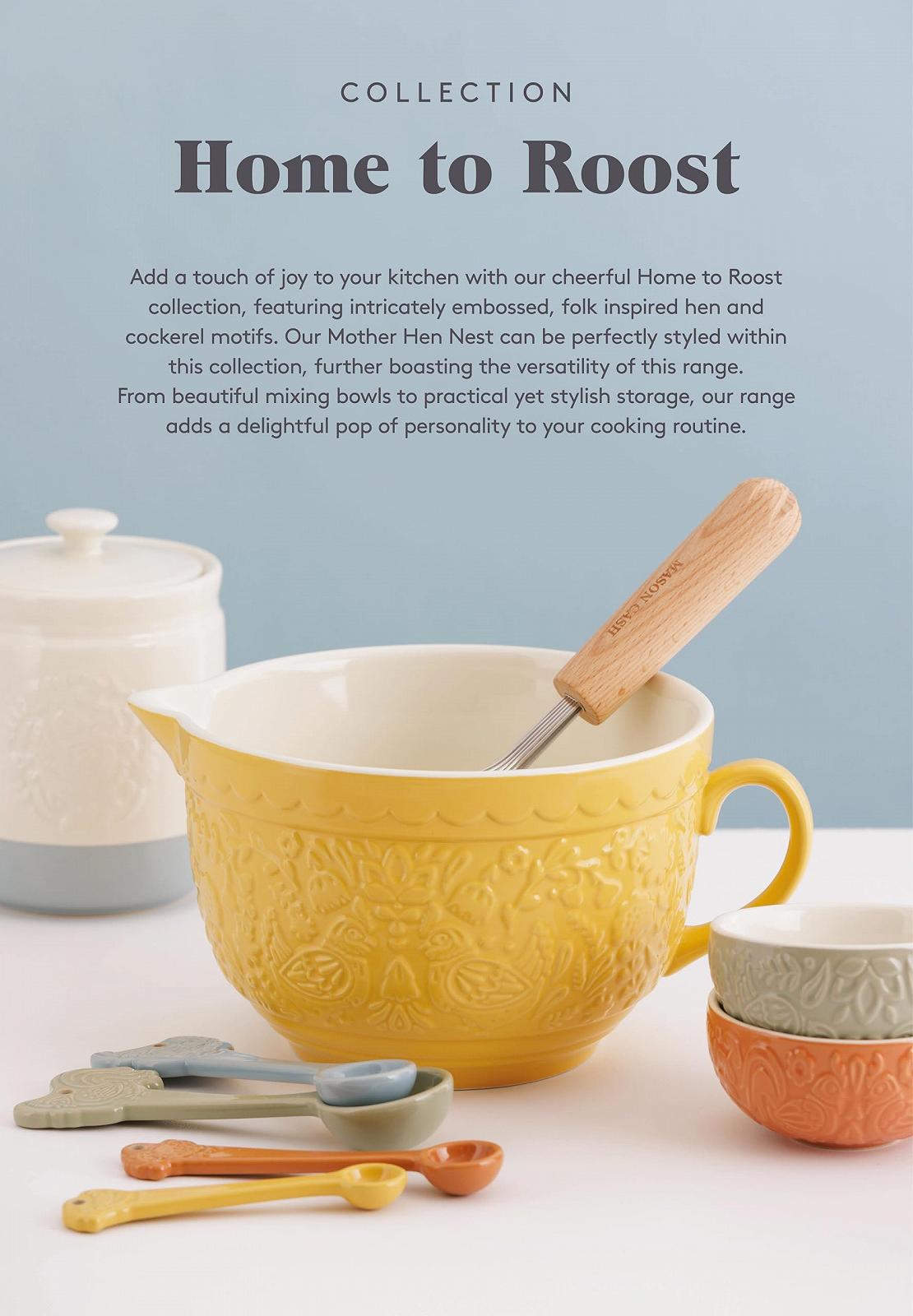 Миска для тіста Stoneware Mason Cash Home to Roost 1.9 літра з ручкою, носиком для зливу, фото №8
