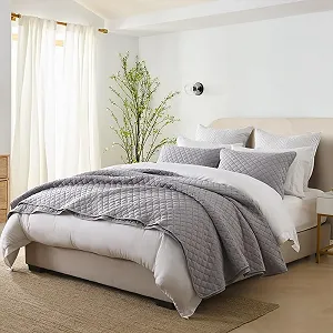 Покрывало ENASAL Геометрический серый, 240 x 260 см - Фото 1