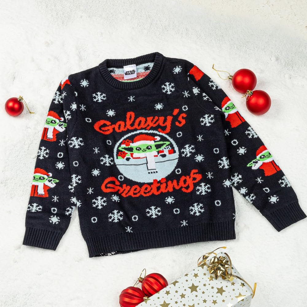 Різдвяний светр Star Wars Mandalorian для хлопчиків, різдвяний светр для дітей, фото №2