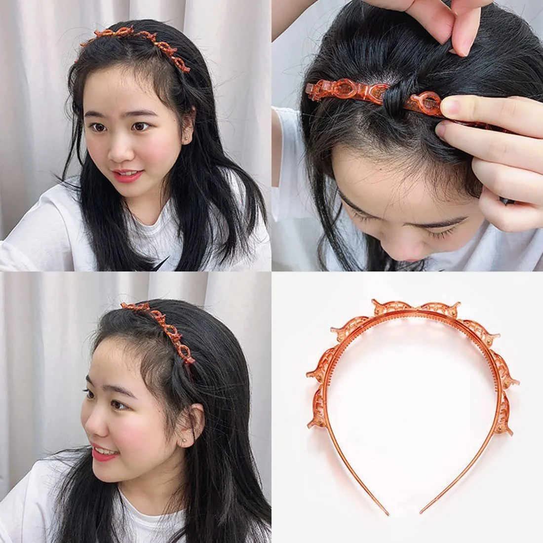 Обруч с клипсами для волос, фото №3