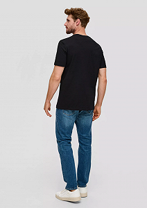 Футболка  à logo imprimé 2139909.99D1 s.Oliver Чорний 2XL synthetic.ua - Фото 1