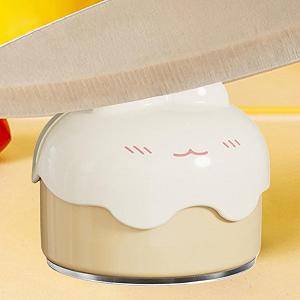 Точилка для ножей и ножниц ручная многофункциональная на присоске ABS synthetic.ua - Фото 1