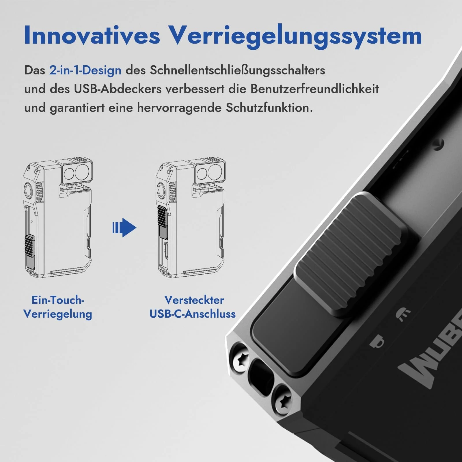 Ліхтар WUBEN G5 LED Перезаряджуваний - RGB Міні Брелок 400 Люмен, EDC Багатофункціональний Магнітний USB, 6 Режимів Водонепроникний для Кемпінгу на Відкритому Повітрі, фото №7