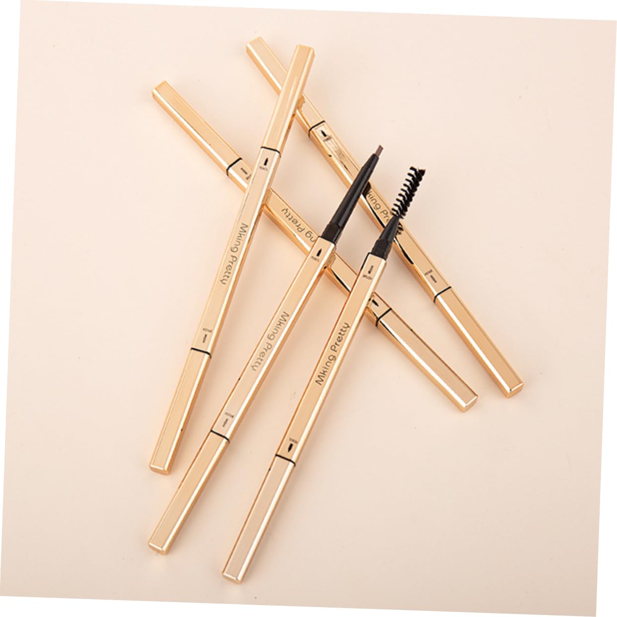 Олівець Ipetboom Augenbrauenstift doppelseitiger 5St з щіточкою без плям, фото №4