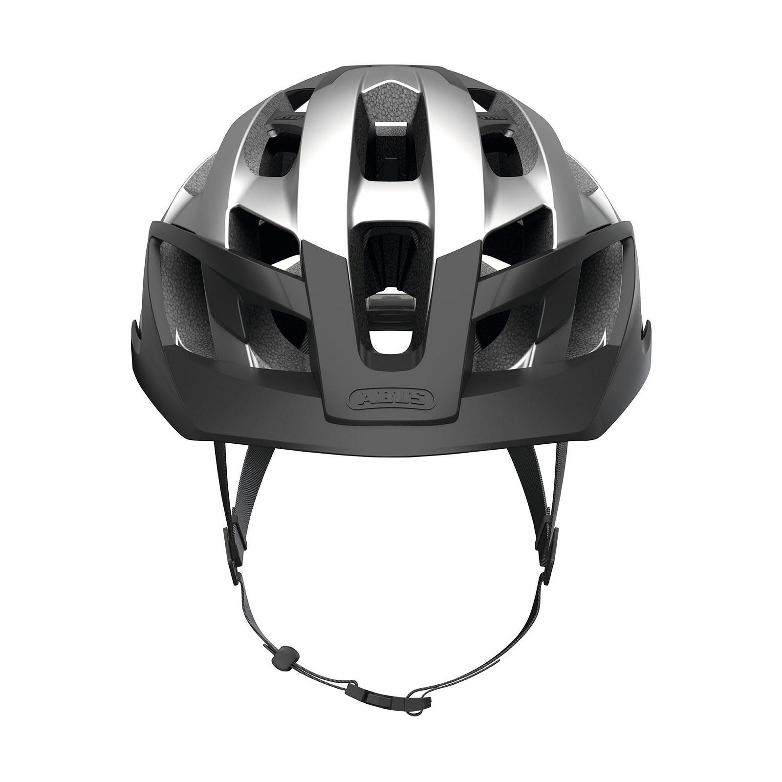 Шлем ABUS Montainbike Moventor Quin, M, неоновый жёлтый/серебристый, фото №2