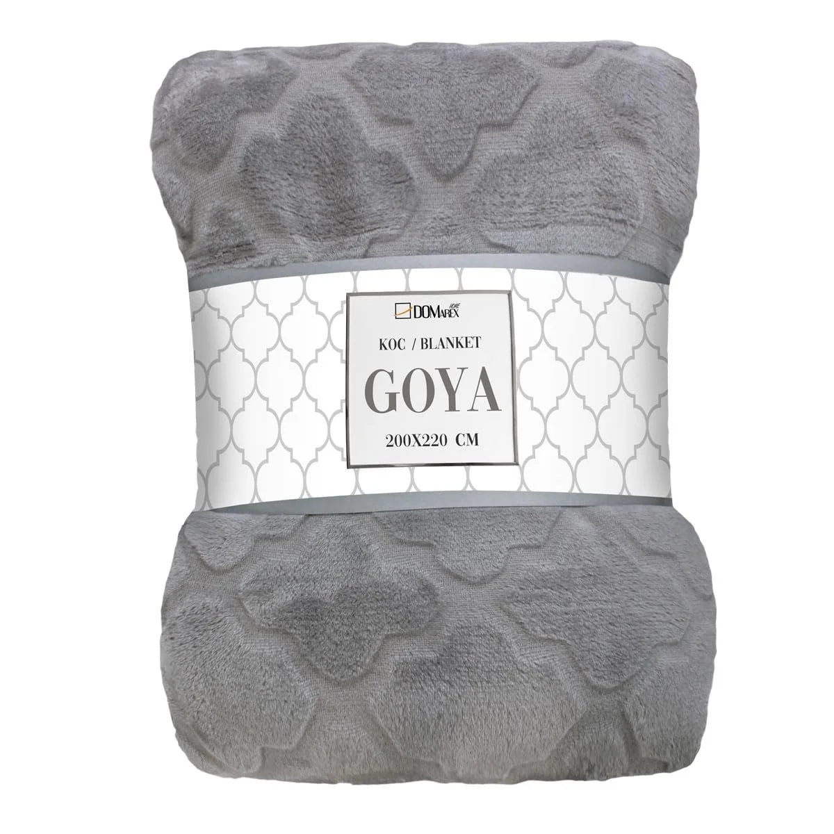 Покривало Domarex Велика, Товста Зимова 200 x 220 см Мікрофібровий Плед для Дивану та Ліжка, Сірий, фото №2