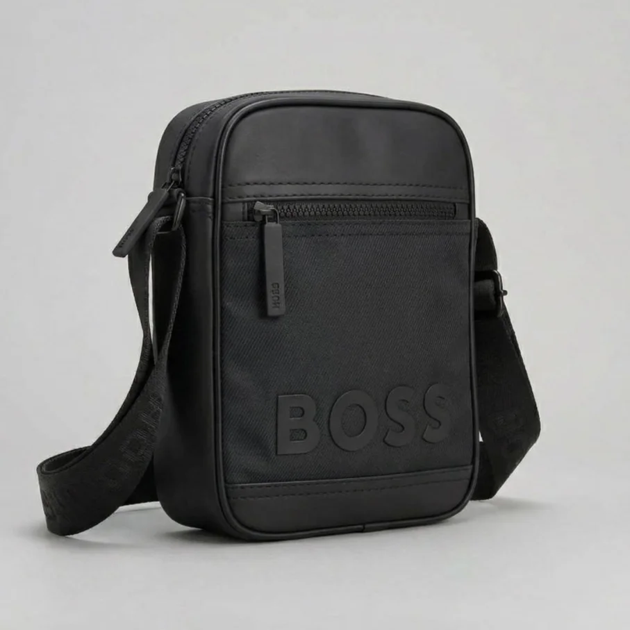 Чоловіча сумка крос-боді Boss, Чорна, фото №2 Чоловіча сумка крос-боді Boss, Чорна, фото №2
