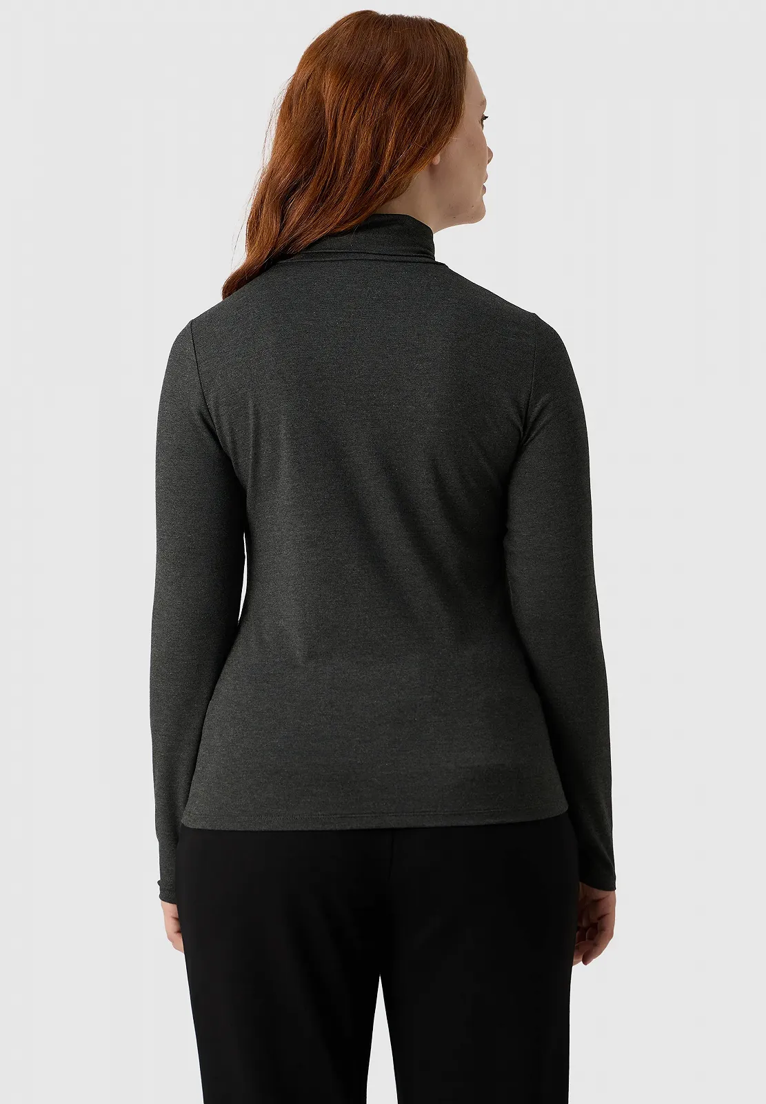 Женский топ Les с длинными рукавами / Тёмно-серый меланж / XS, фото №3 Женский топ Les с длинными рукавами / Тёмно-серый меланж / XS, фото №3