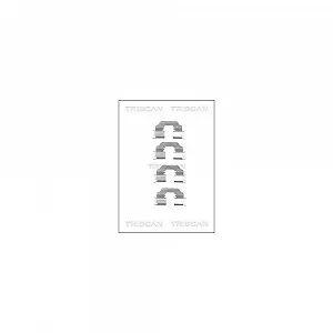 Комплект принадлежностей, тормозные колодки дисковые TRISCAN 8105 251601, задний мост - Фото 1