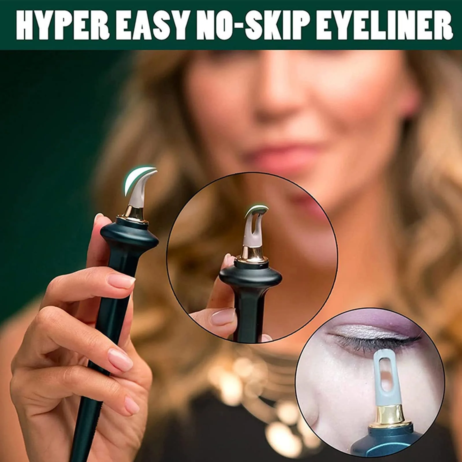 Інструмент для нанесення водостійкої підводки для очей з силікону Набір Чорний, фото №5