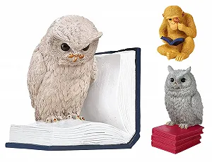 Тримач для книг Moses. B-Uhu-ch Декоративний об'єкт для книжкової шафи, 3D сова як стопор для улюблених книг, 83357 - Фото 1