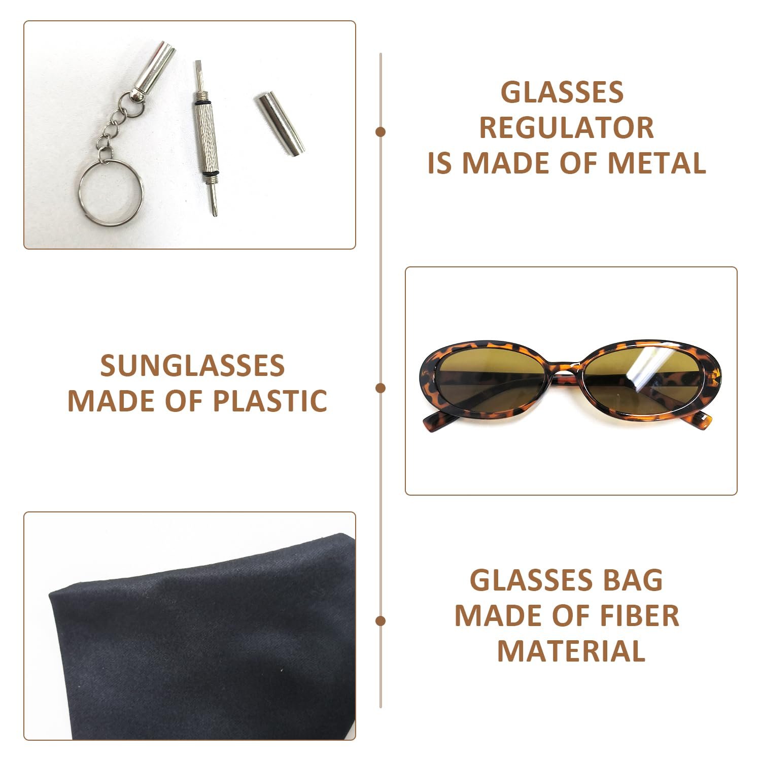 Сонцезахисні окуляри ретро CHROMACRAFT, овальні, поляризовані, модні, леопардовий колір, фото №3