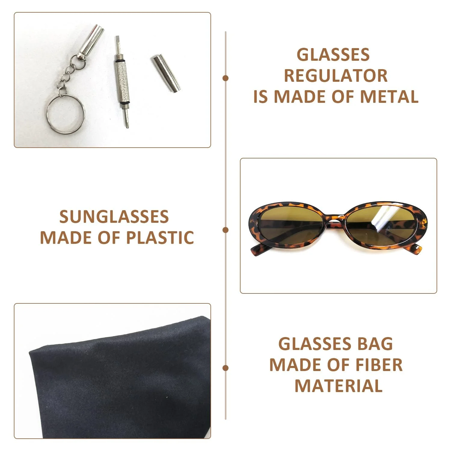 Сонцезахисні окуляри ретро CHROMACRAFT, овальні, поляризовані, модні, леопардовий колір, фото №3