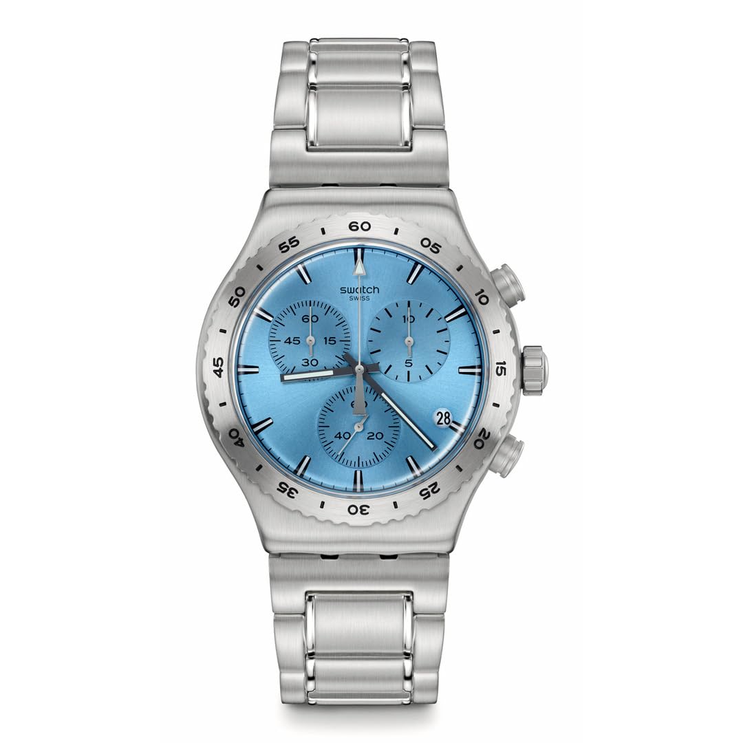 Годинник для спорту Swatch That's SO Peachy YVS528G Світло-блакитний, фото №1