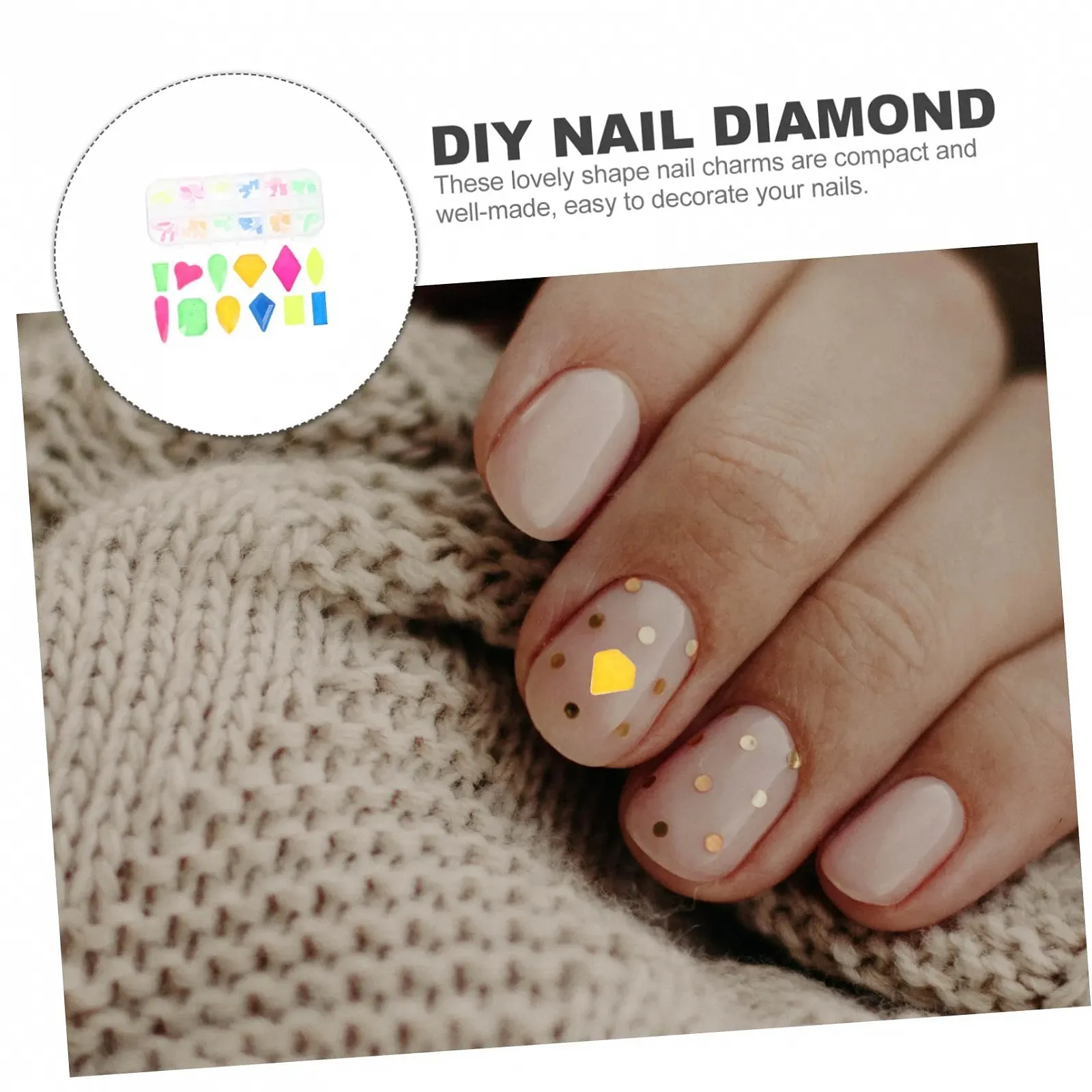 Набір для манікюру FRCOLOR зі штучними діамантами для нігтів, стрази у формі серця для прикрас, фото №4