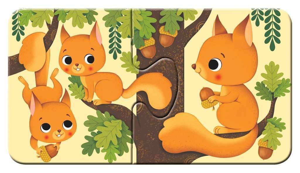 Детский пазл Ravensburger My First Puzzle Animals and Their Children 9 x 2 элемента, фото №4