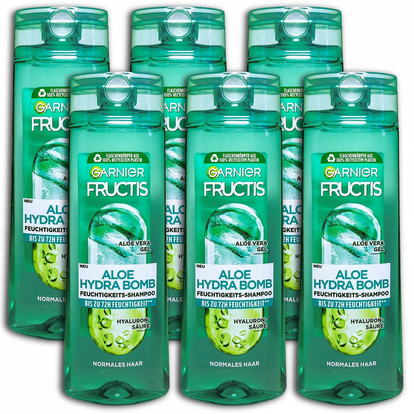 Шампунь Garnier Fructis Aloe Hydra Bomb упаковка 6 шт 300 мл, фото №1