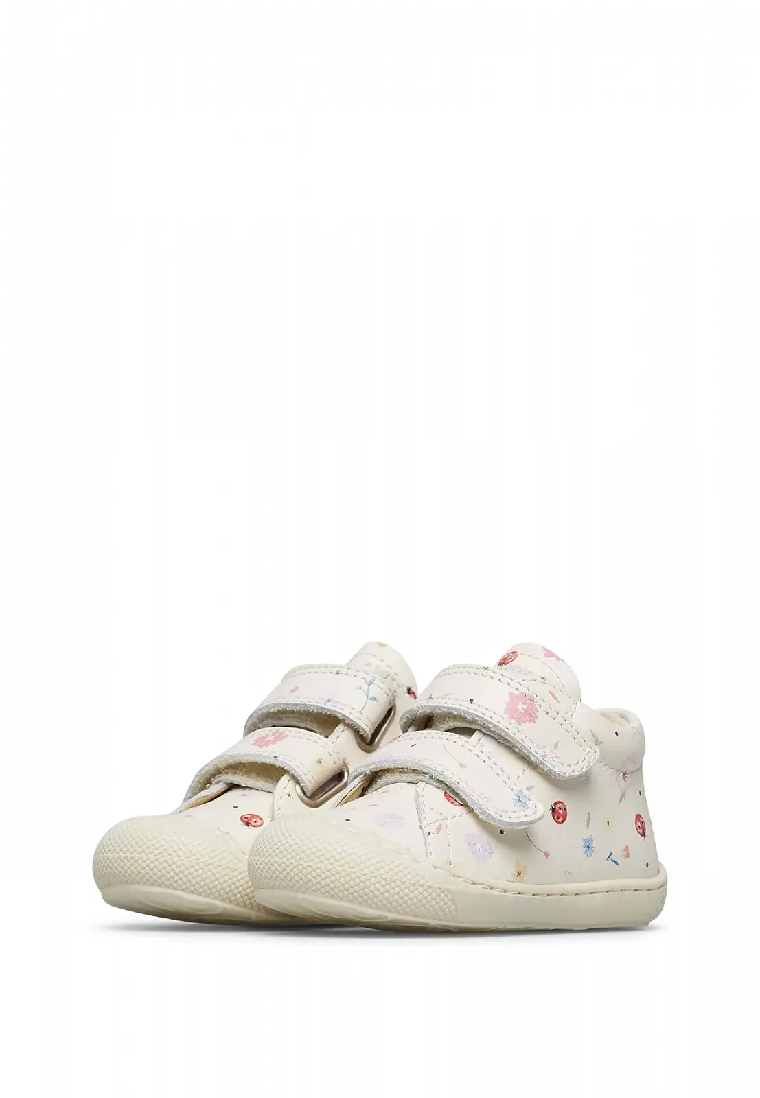 Первые шагающие ботинки Naturino Кожа с цветочным принтом, фото №3