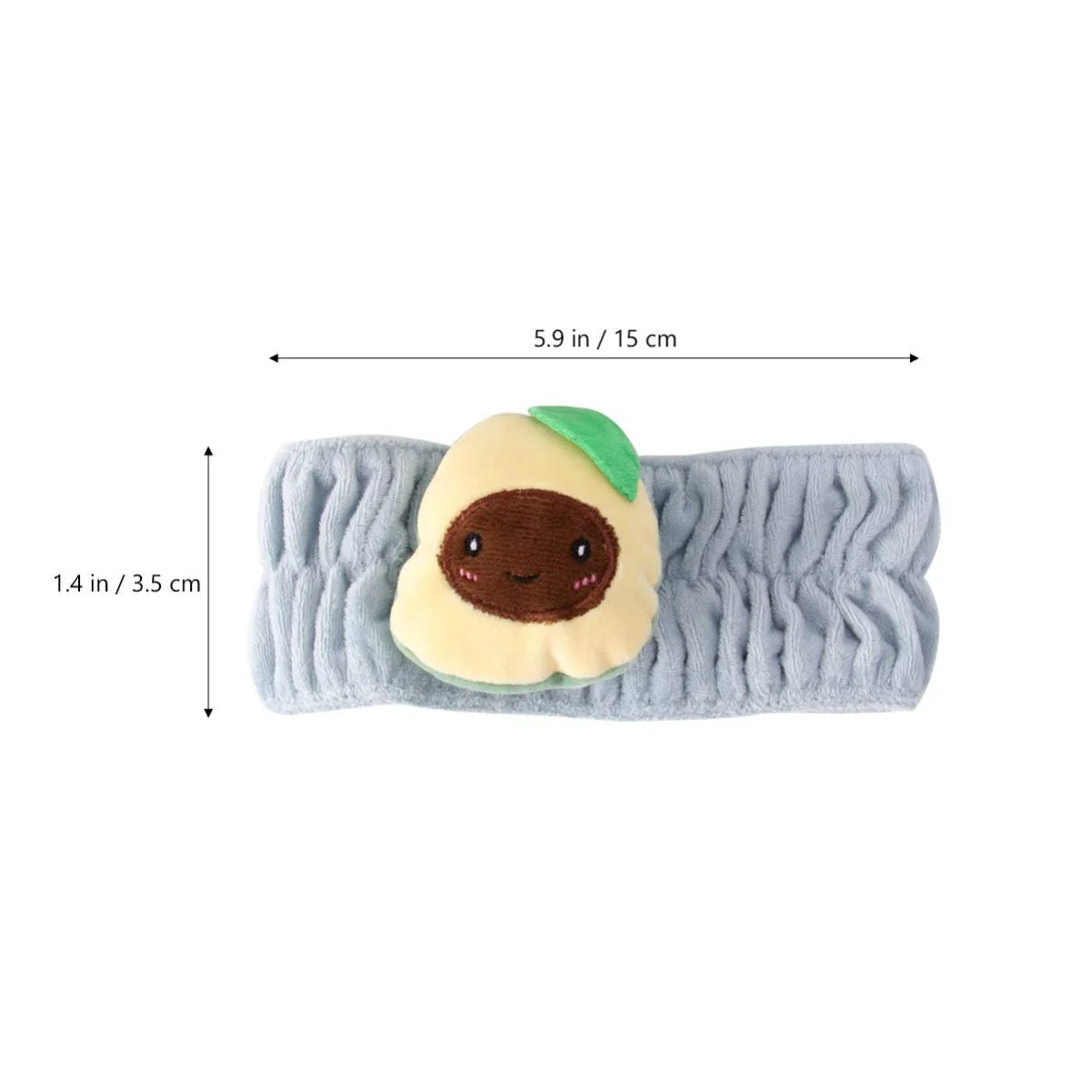 Пов'язка на голову Фрукти Косметика (2 шт.) Білий, фото №3
