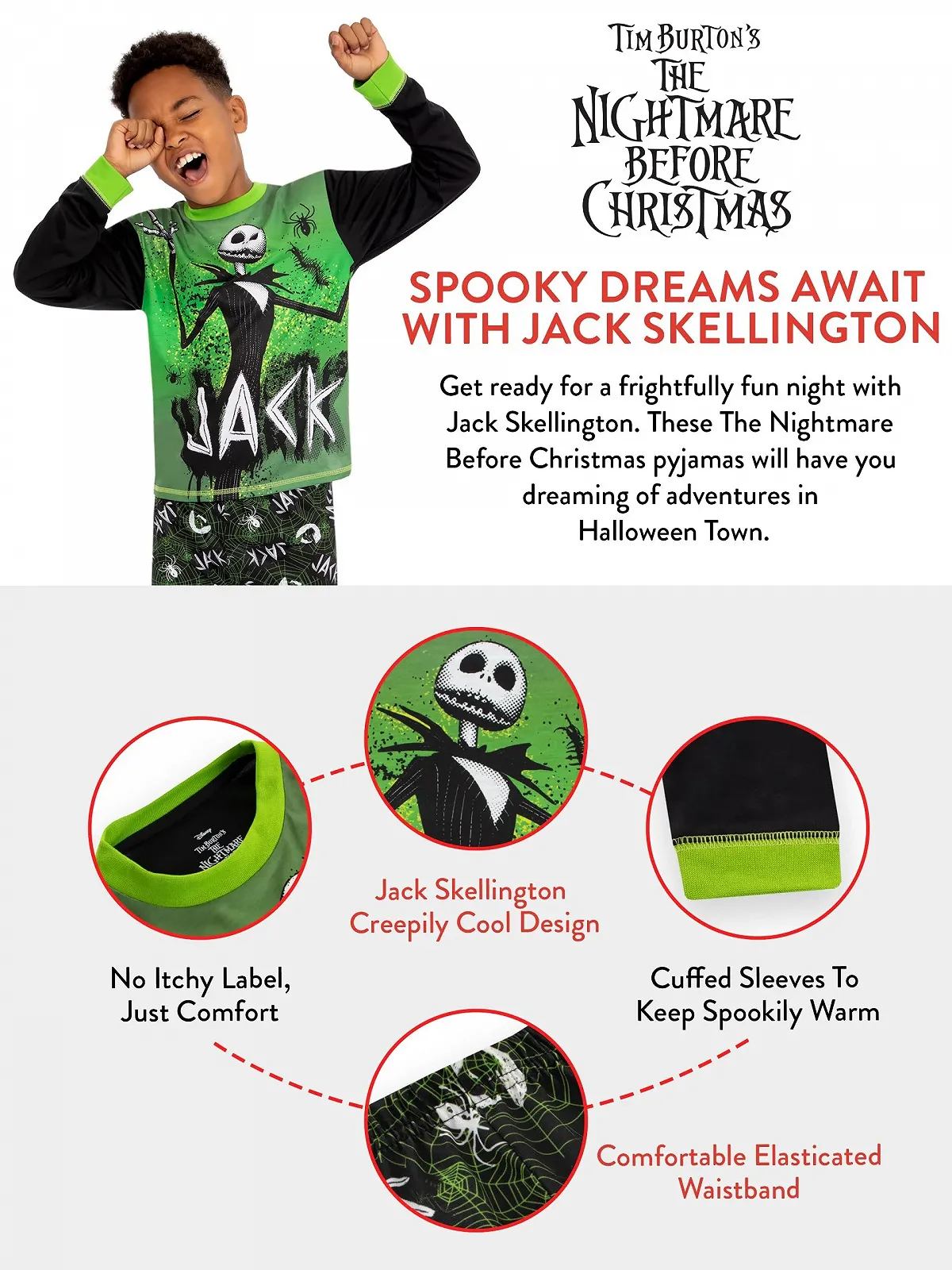 Піжама Disney Nightmare Before Christmas для хлопчиків, фото №7