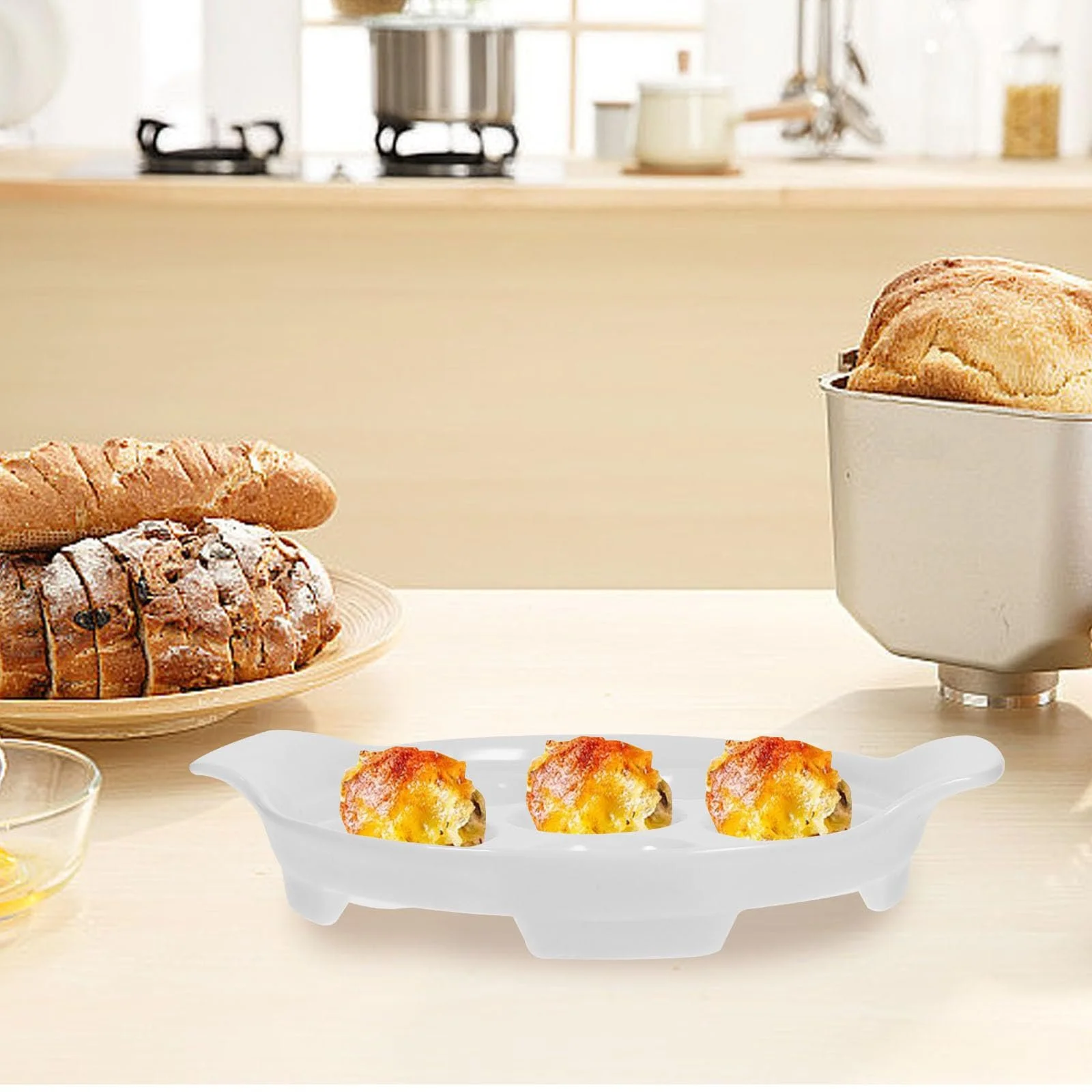 Форма для запікання равликів 4 шт. керамічна з подвійними ручками, фото №9 Форма для запікання равликів 4 шт. керамічна з подвійними ручками, фото №9