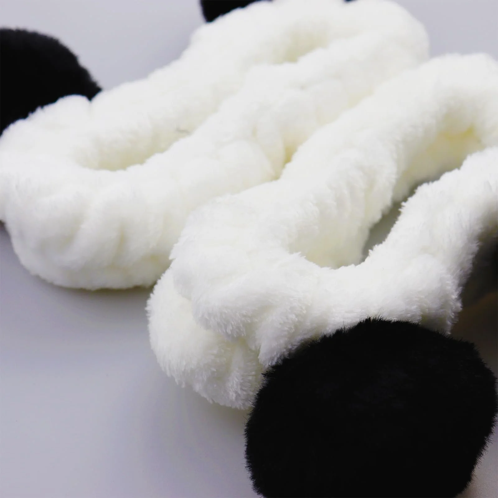 Пов'язка для макіяжу Panda, 2 шт., Плюшева, фото №3