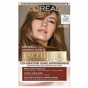 Фарба для волосся L'Oréal Paris Excellence Cream Universal Nudes Permanent, без аміаку, покриває 100% сивину, Universal Blonde (7) - Фото 1