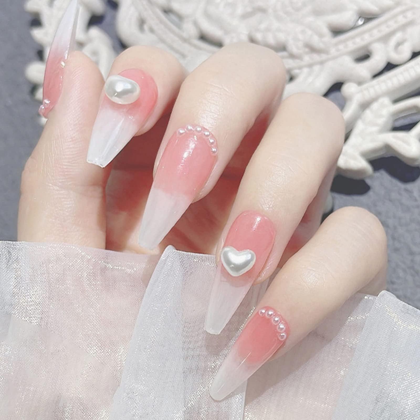 Украшения для ногтей Сердце Серый, фото №6