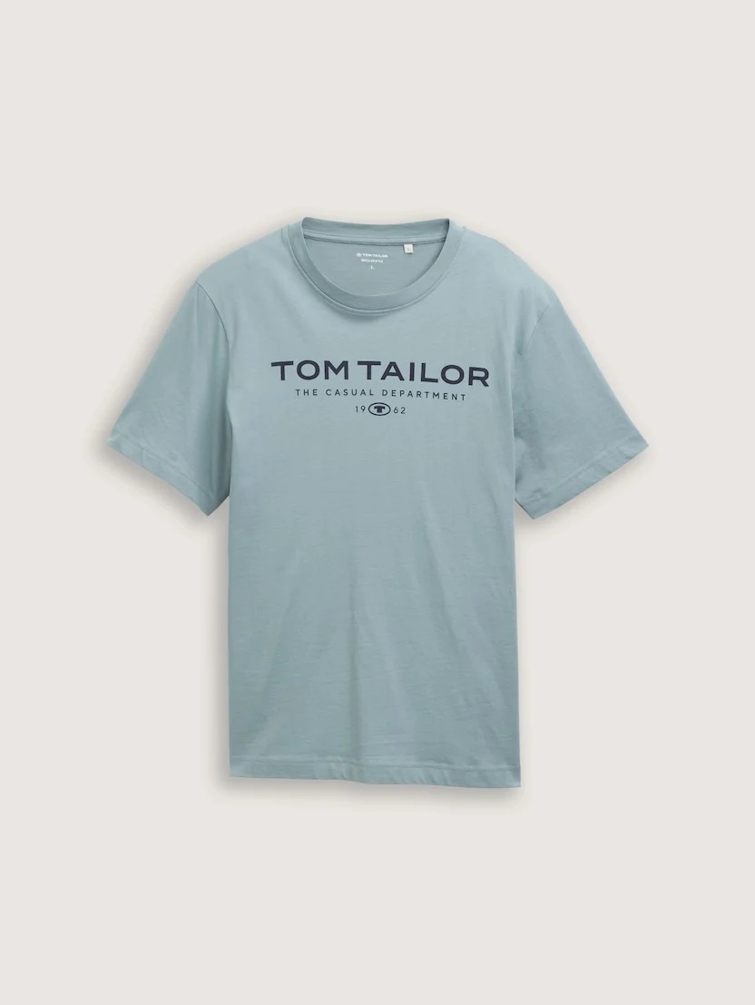Футболка Printed  1045773-27475 Tom Tailor Блакитний 2XL, фото №4