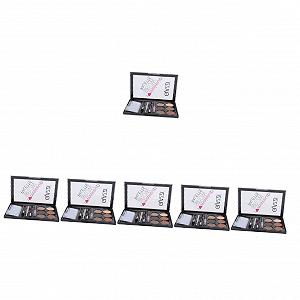 Набір пудри для брів FRCOLOR 6 шт Кисть для макіяжу - Фото 1