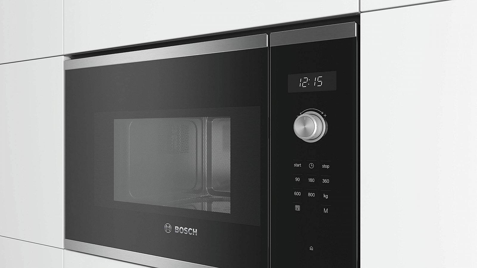 Вбудована мікрохвильова піч Bosch Series 6 BFL524MS0 20 л 900 Вт нержавіюча сталь, фото №2 Вбудована мікрохвильова піч Bosch Series 6 BFL524MS0 20 л 900 Вт нержавіюча сталь, фото №2