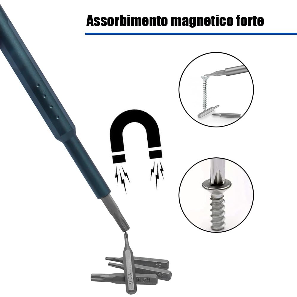 Електрична викрутка Bestgle Набір точних викруток 44 в 1 Магнітна, фото №6