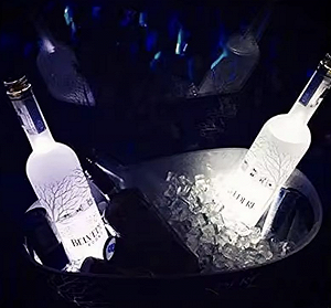 Підсклянка підставка під склянку кухоль келих пляшку Coasters самоклеючий діодна для бару та вечірок 2 шт світло Білий synthetic.ua - Фото 1