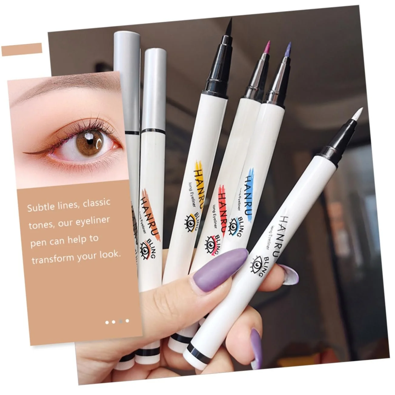 Набор подводок для глаз Beavorty, цветные, фото №5