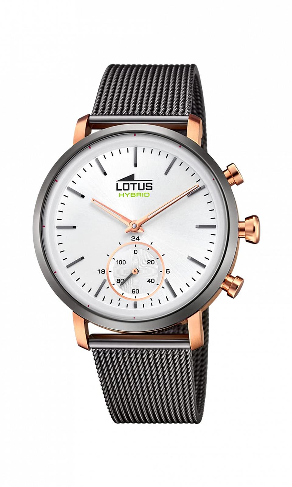 Годинник чоловічий Lotus Connected 18805/1, білий, сірий-рожеве золото, браслет, фото №1 Годинник чоловічий Lotus Connected 18805/1, білий, сірий-рожеве золото, браслет, фото №1