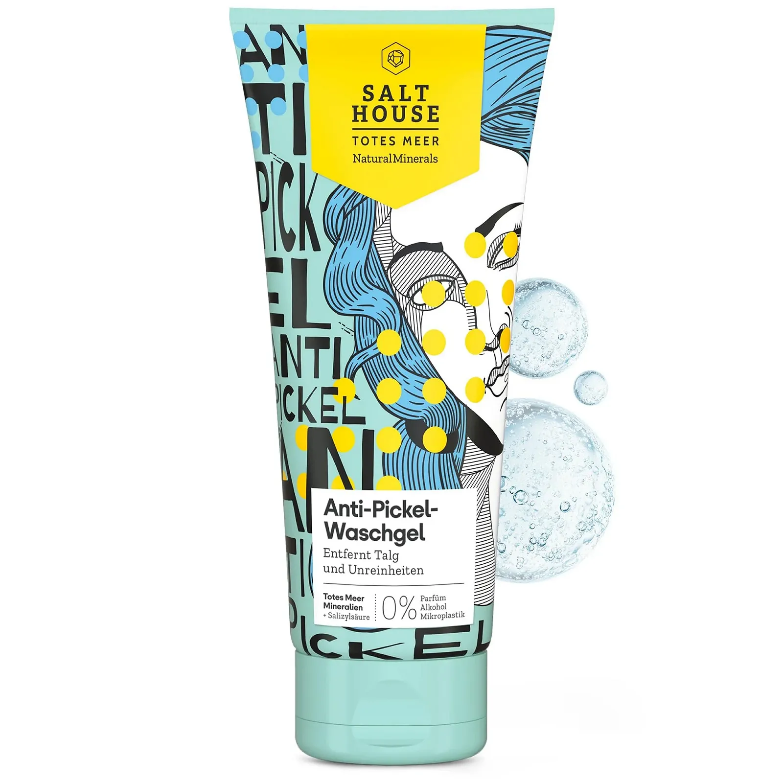 Гель для умывания Salthouse Natural Minerals Anti-Pimple, для мягкого и глубокого очищения пор, с салициловой кислотой, 200 мл, фото №1